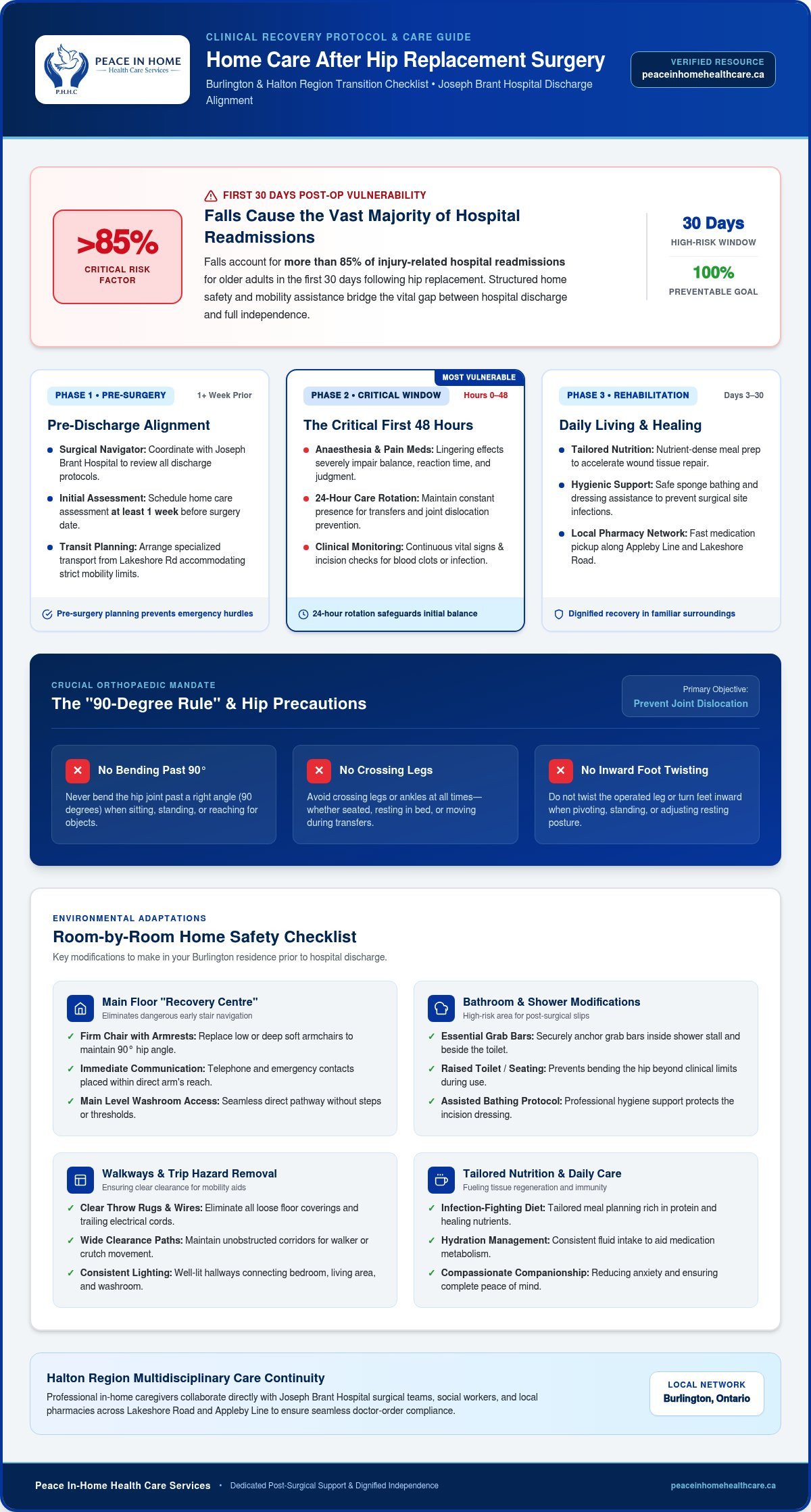 Home Care After Hip Replacement Surgery in Burlington: The 2026 Recovery Checklist